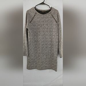 Banana Republic Sweater Dress Women's Size M Long Sleeve‎ Zipper Details
